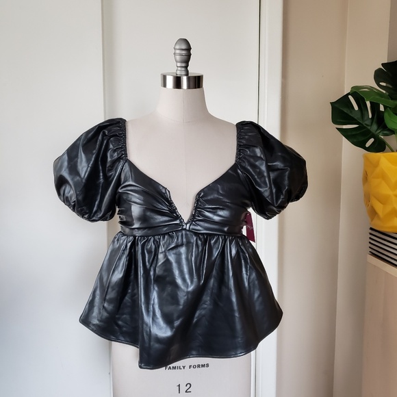 Babydoll Peplum Top Size Medium NEW! - Picture 5 of 13